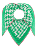 Zwillingsherz Chusta "Hahnentritt" w kolorze zielonym - 200 x 100 cm