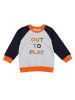 Lilly and Sid Sweatshirt in Grau/ Dunkelblau/ Orange