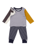 Lilly and Sid 2-delige outfit donkerblauw/grijs/geel