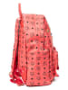 MCM Tweedehands rugzak koraalrood - (B)34 x (H)38 x (D)14 cm