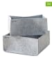 Lifeney 2er-Set: Schubladenorganizer in Hellgrau - (B)27 x (H)12