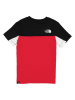 The North Face Koszulka "Rochefort" w kolorze czarno-czerwonym