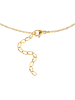 Heidemann Vergold. Halskette "Lea" mit Schmuckelement - (L)41 cm