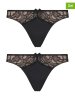 Hunkemöller 2-delige set: strings "Teddy" zwart