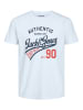 Jack & Jones Koszulki (3 szt.) w kolorze biało-czarno-granatowym