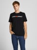 Jack & Jones 3er-Set: Shirts in Weiß/ Schwarz/ Dunkelblau