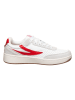 Fila Skórzane sneakersy w kolorze biało-czerwonym