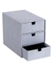 BigsoBox Schubladenbox "Ingid" in Hellgrau - (B)16 x (H)20,5 x (T)25 cm