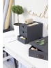 BigsoBox Ladebox "Ingid" zwart - (B)16 x (H)20,5 x (D)25 cm