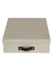 BigsoBox Dokumentenbox "Oskar" in Beige - (L)35 x (B)26 x (H)8,5 cm