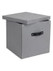BigsoBox Pudełko "Logan" w kolorze szarym - 31,5 x 31 x 31,5 cm