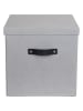 BigsoBox Opbergbox "Logan" grijs - (B)31,5 x (H)31 x (D)31,5 cm
