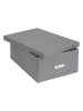 BigsoBox Opbergbox "Katia" grijs - (B)39 x (H)16 x (D)28,5 cm