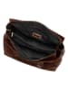 Mia Tomazzi Leder-Henkeltasche "Cardellino" in Braun - (B)35 x (H)25 x (T)19 cm