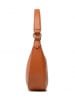 Pinko Skórzana torebka w kolorze jasnobrązowym - 38 x 25 x 7 cm