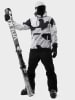 Siroko Softshell Ski-/ Snowboardjacke "Tibet" in Weiß/ Grau