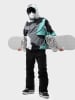 Siroko Softshell-ski-/snowboardjas "Ushuaia" turquoise/grijs