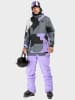 Siroko Softshell Ski-/ Snowboardjacke "Tignes" in Flieder/ Grau