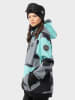 Siroko Softshellowa kurtka narciarska "Ushuaia" w kolorze turkusowo-szarym