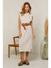 Joséfine Gebreide jurk "Dorette" beige