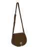 LAMARTHE Skórzana torebka "Paris" w kolorze ciemnobrązowym - 26 x 21 x 11 cm