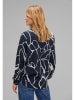 Street One Blouse donkerblauw/wit