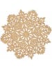 Villa d´Este 6-delige set: onderzetters goudkleurig - Ø 10 cm
