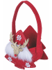 Villa d´Este Torebka dekoracyjna "Xmas Reindeer" w kolorze czerwono-białym - wys. 14,5 cm