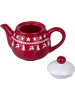 Villa d´Este Theepot rood/wit - 520 ml