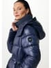 Mexx Doorgestikte mantel donkerblauw