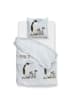 Zo!Home Beddengoedset "Pingu" wit/lichtblauw