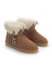 NICEBAY Leder-Winterboots "Litha" in Hellbraun