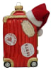 Krebs Glas Lauscha Kerstversiering "De reiskoffer van de Kerstman" rood - (L)11 cm