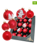 Krebs Glas Lauscha Bombki (16 szt.) w kolorze czerwonym - Ø 7 cm