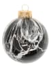 Krebs Glas Lauscha Kerstbal zwart - Ø 8 cm