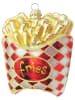 Krebs Glas Lauscha Kerstornament "Pommes Frites" rood/geel - (L)10 cm