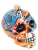 Krebs Glas Lauscha Christbaumornament "Street Art" in Bunt - (L)10 cm