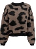Vero Moda Sweter w kolorze brązowo-czarnym