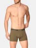 Sloggi 2er-Set: Boxershorts in Grau/ Khaki