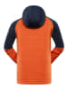 Alpine Pro Fleece hoodie "Gorf" oranje/donkerblauw