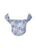 trendyol Blouse lichtblauw/wit