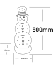 näve Dekoracja LED "Snowy" w kolorze jasnobrązowym