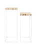 THE HOME DECO FACTORY 2-delige set: bijzettafels naturel/wit