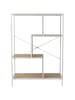 THE HOME DECO FACTORY Standregal in Hellbraun/ Weiß - (B)80 x (H)113 x (T)30 cm