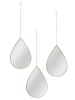 THE HOME DECO FACTORY 3-delige set: spiegels goudkleurig goudkleurig - (B)19 x (H)27 cm
