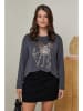 Curvy Lady Sweter w kolorze antracytowym