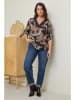 Curvy Lady Bluzka w kolorze czarnym ze wzorem