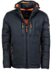 Geographical Norway Doorgestikte jas "Beachwood" donkerblauw