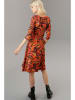 Aniston Kleid in Orange/ Schwarz