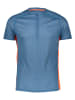 Mizuno Trainingsshirt "Trail Dryaeroflow" in Blau/ Orange